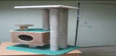 Комплекс 3-уровневый с домиком и когтеточками